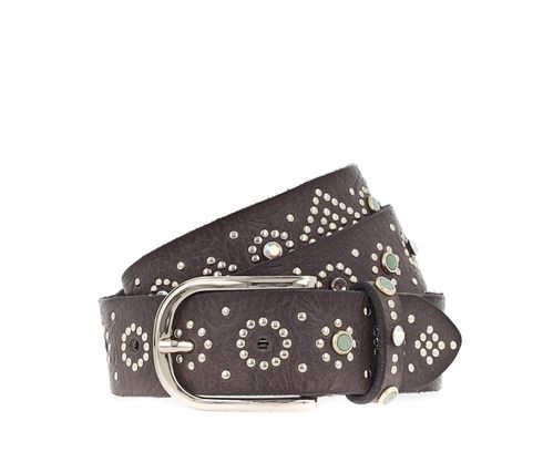b.belt Mea Gold Belt W80 Anthracite