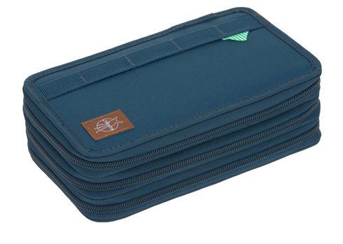 Lässig Unique School Triple Pencil Case Navy