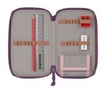 Lässig Unique School Triple Pencil Case Rose / Neon-Orange Lässig Unique School Triple Pencil Case Rose / Neon-Orange