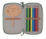 Lässig Unique School Triple Pencil Case Blue / Neon-Yellow Lässig Unique School Triple Pencil Case Blue / Neon-Yellow