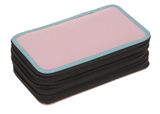 Lässig Unique School Triple Pencil Case Rose / Blue / Black Lässig Unique School Triple Pencil Case Rose / Blue / Black