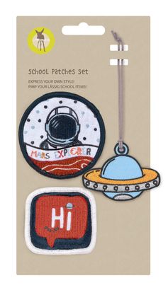 Lässig School Patches Set 3-teilig Space