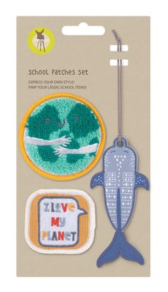 Lässig School Patches Set 3-teilig Planet