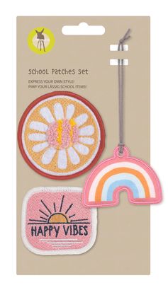 Lässig School Patches Set 3-teilig Happy