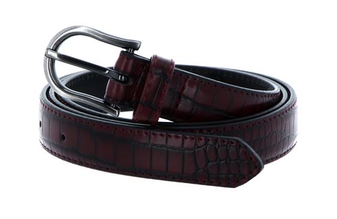 Tamaris Women's Croco Belt W80 Bordeaux