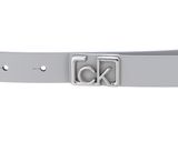 Calvin Klein Small CK Plaque Skinny Belt W75 Cement Calvin Klein Small CK Plaque Skinny Belt W75 Cement