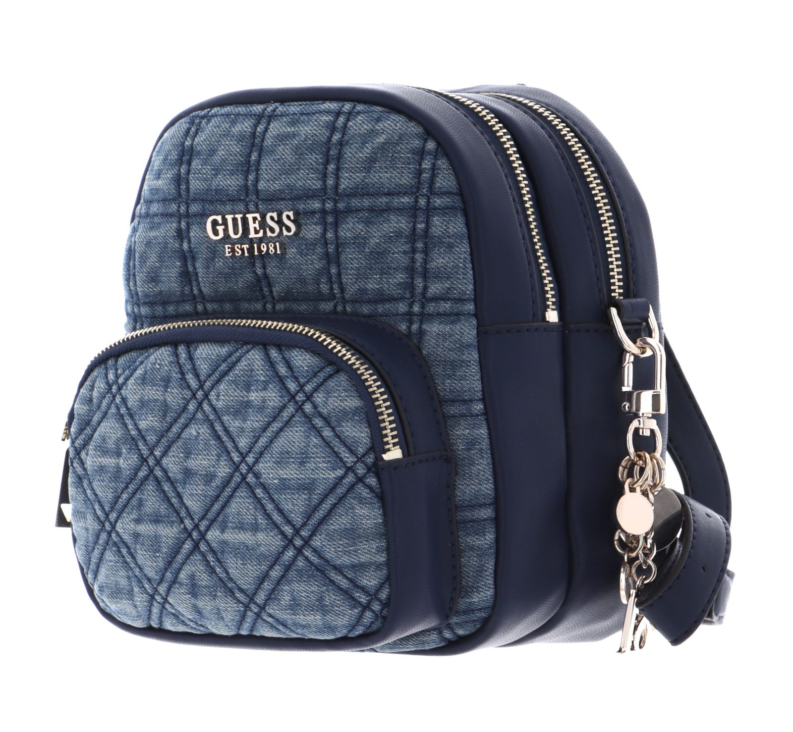 guess denim mini backpack