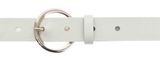 Vanzetti 25mm Leather Belt W90 White Vanzetti 25mm Leather Belt W90 White