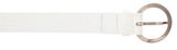 Vanzetti 25mm Leather Belt W90 White Vanzetti 25mm Leather Belt W90 White