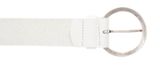 Vanzetti 35mm Full Leather Belt W90 White Vanzetti 35mm Full Leather Belt W90 White