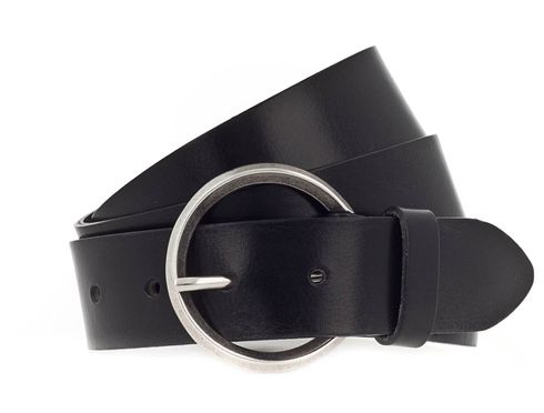 Vanzetti 35mm Full Leather Belt W100 Black