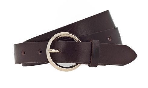 Vanzetti 25mm Leather Belt W100 Dark Brown