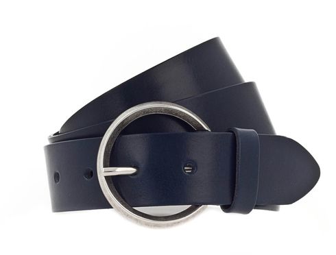 Vanzetti 35mm Full Leather Belt W90 Marine