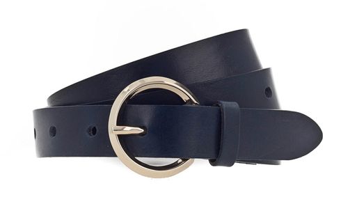 Vanzetti 25mm Leather Belt W70 Marine