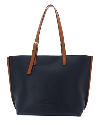 VALENTINO Adele Shopping Bag Navy / Cuoio