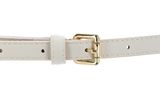 VALENTINO Emma Winter Belt W95 Ecru / Oro - shortenable