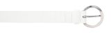 Vanzetti 25mm Leather Belt W110 White Vanzetti 25mm Leather Belt W110 White