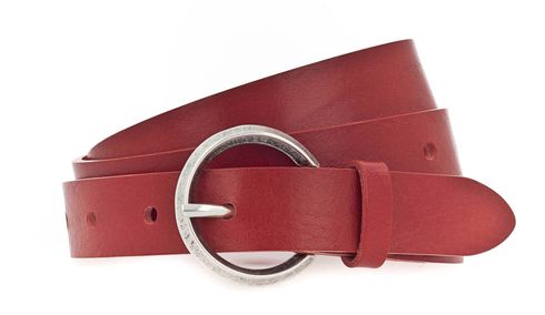 Vanzetti 25mm Leather Belt W70 Red