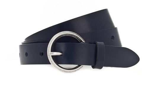 Vanzetti 25mm Leather Belt W75 Marine Vanzetti 25mm Leather Belt W75 Marine