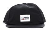 TOMMY HILFIGER TJM Urban Flat Brim Cap Black TOMMY HILFIGER TJM Urban Flat Brim Cap Black