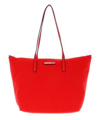 Calvin Klein Shopper With Zipper Vibrant Coral