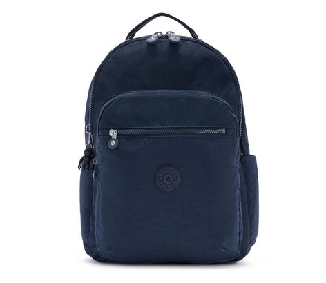 kipling Basic Seoul Backpack L Blue Bleu 2 kipling Basic Seoul Backpack L Blue Bleu 2