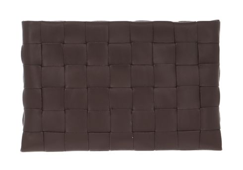 DECADENT Dolores Woven Clutch Mocha