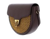 COCCINELLE Beat Paglia Rete Crossbody Bag Chocolate / Caramel COCCINELLE Beat Paglia Rete Crossbody Bag Chocolate / Caramel