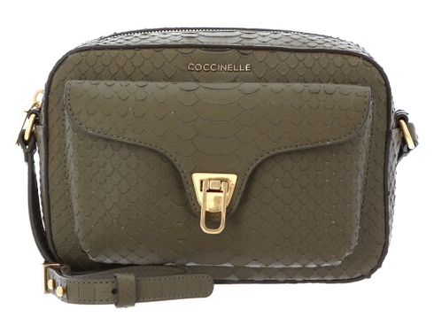 COCCINELLE Beat Python Lulula Camera Bag Moss Green / Moss Green