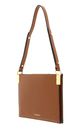 COCCINELLE Delices Canvas Flat Shoulder Bag Noir / Caramel COCCINELLE Delices Canvas Flat Shoulder Bag Noir / Caramel