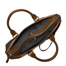 FOSSIL Houston Top Zip Workbag Dark Brown FOSSIL Houston Top Zip Workbag Dark Brown