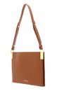 COCCINELLE Delices Canvas Flat Shoulder Bag Natural / Caramel COCCINELLE Delices Canvas Flat Shoulder Bag Natural / Caramel