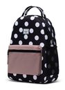 Herschel Nova Youth Backpack Polka Dot Black and White / Ash Rose