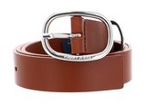 TOMMY HILFIGER TJW Casual Oval Belt W75 Cognac