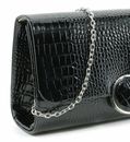 Tamaris Amalia Clutch Bag Black-Kroko Tamaris Amalia Clutch Bag Black-Kroko