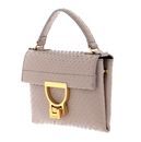 COCCINELLE Mignon Python Lulula Top Handle Mini Bag Powder Pink