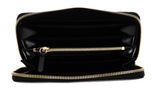 COCCINELLE Metallic Textured Zip Around Wallet Noir COCCINELLE Metallic Textured Zip Around Wallet Noir