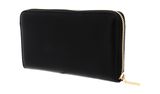 COCCINELLE Metallic Textured Zip Around Wallet Noir COCCINELLE Metallic Textured Zip Around Wallet Noir