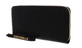 COCCINELLE Chris Zip Around Wallet Noir COCCINELLE Chris Zip Around Wallet Noir