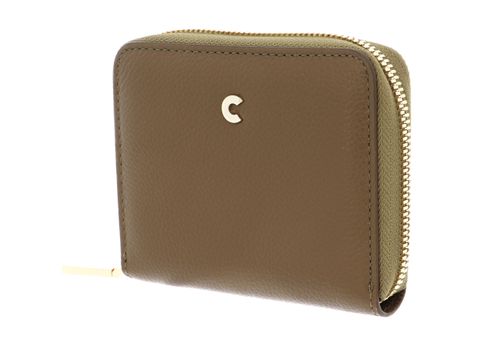 COCCINELLE Becca Leather Zip Around Wallet Moss Green