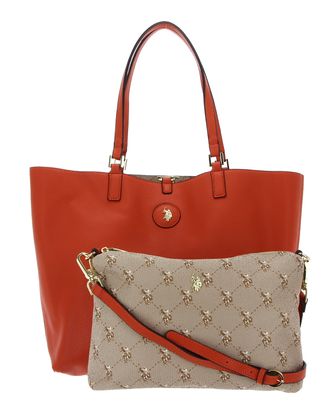 U.S. POLO ASSN. Malibu Shopping Bag Orange