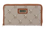 U.S. POLO ASSN. Hampton Zip Wallet Brown
