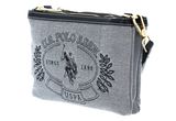 U.S. POLO ASSN. Victoria Double Zip Crossbody Bag Black