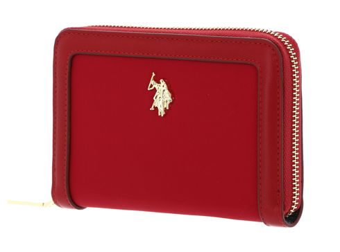 U.S. POLO ASSN. Houston Zip Around Wallet Red