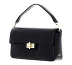 DKNY Jojo Denim Flap Bag M Blk / Gold