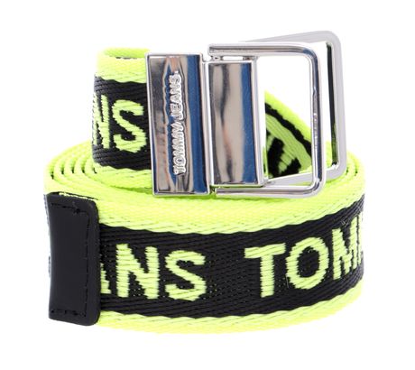 TOMMY HILFIGER TJW Mini Logo Tape Belt W100 Faded Lime - kürzbar