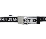 TOMMY HILFIGER TJW Mini Logo Tape Belt W85 Black - shortenable TOMMY HILFIGER TJW Mini Logo Tape Belt W85 Black - shortenable