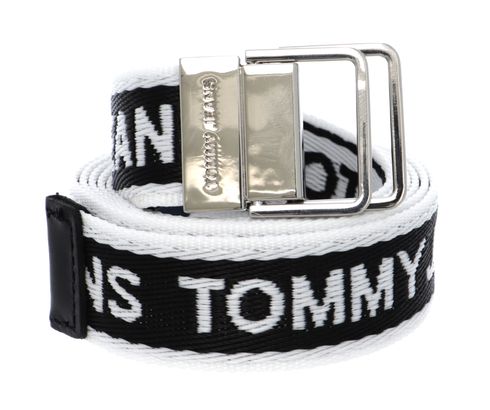 TOMMY HILFIGER TJW Mini Logo Tape Belt W95 Black - shortenable