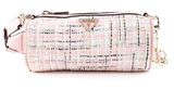 GUESS Manhattan Crossbody Barrel Pink Tweed