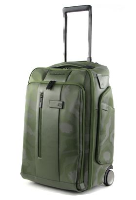 PIQUADRO Brief Trolley Backpack Camouflage Verde